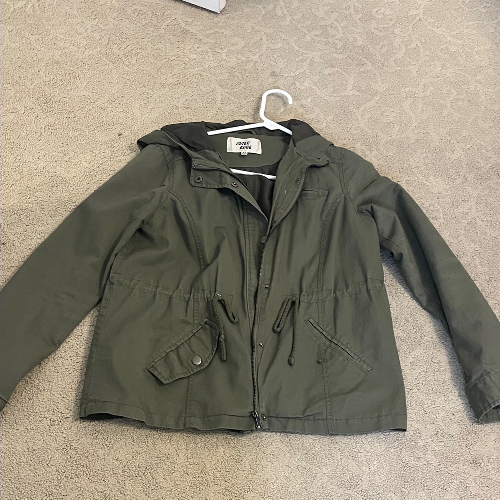 Outer Edge Green Utility Jacket Medium - image 2